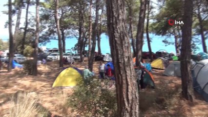 Muğla'da çadır kentlere yoğun ilgi