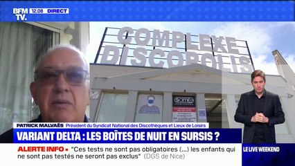 Le président du syndicat national des discothèques évoque "des trous dans la raquette" sur la fiabilité de certains tests PCR