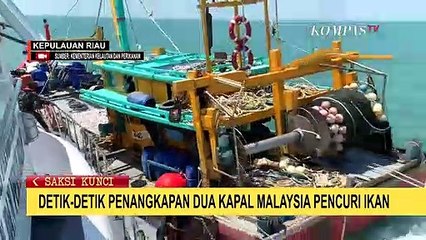 Penangkapan Dua Kapal Malaysia Pencuri Ikan Berlangsung Dramatis