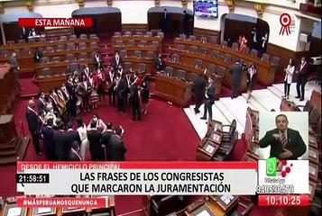 Juraron los congresistas electos para periodo 2021-2026