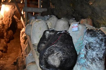 DİVLE OBRUK PEYNİRİ, 36 METRE DERİNLİĞİNDEKİ MAĞARADA OLGUNLAŞMAYI BEKLİYOR