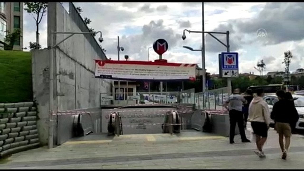 İSTANBUL - Mecidiyeköy-Mahmutbey Metro Hattı'nda yangın