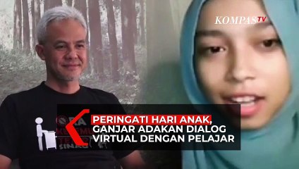 Peringati Hari Anak Nasional 2021, Ganjar Dialog Virtual dengan Pelajar Se Jawa Tengah