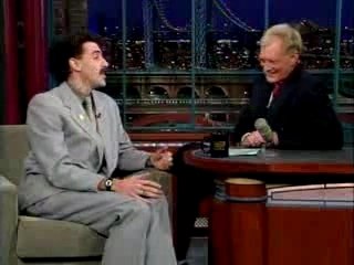 Borat Meets David Letterman