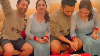 Rahul Vaidya और  Disha Parmar की शादी के एक हफ्ते पूरे होने का जश्‍न, Video Viral |FilmiBeat