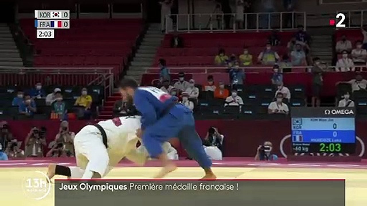Tokyo 2020 : première médaille française pour le judoka Luka Mkheidze