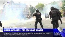 Manifestation anti-pass sanitaire: quelques tensions avec les forces de l'ordre à Paris