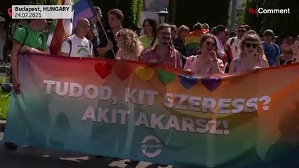 Hongrie : marche des fiertés LGBT+ à Budapest
