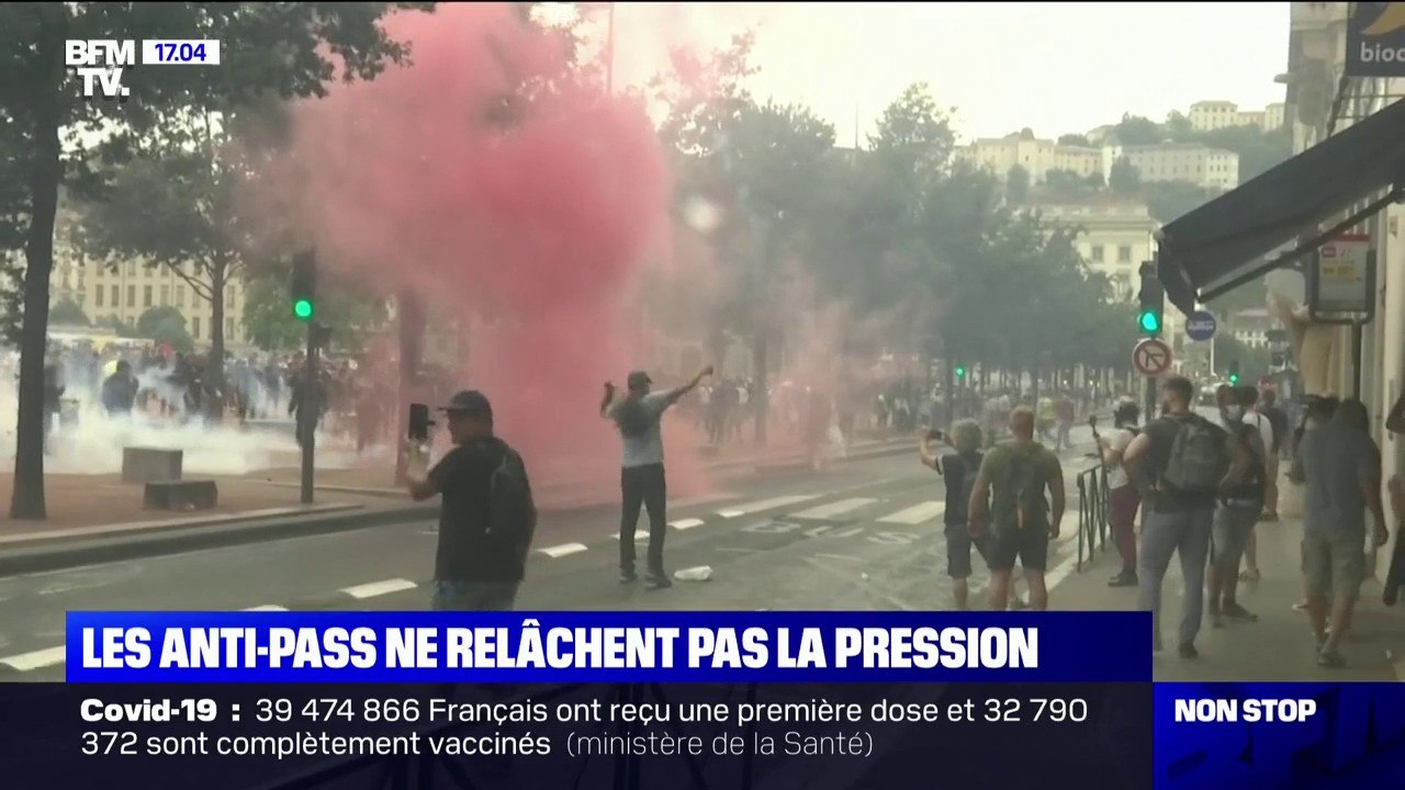 Manifestation anti-pass sanitaire: des incident...