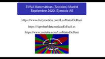 EVAU Matemáticas (Sociales) Madrid Septiembre 2020 Ejercicio A5 resuelto