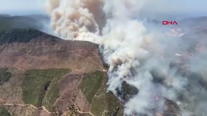 MERSİN'DE YANGINLARA MÜDAHALE SÜRÜYOR