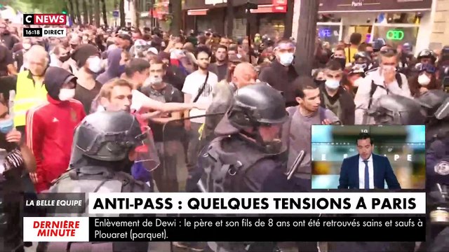 Manif anti pass sanitaire le 31 juillet : Place de la République à Paris, la tension monte avec les premiers incidents