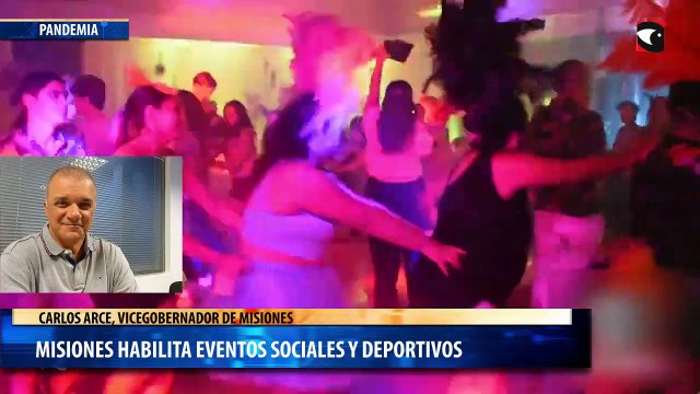 Misiones habilita eventos sociales y deportivos