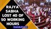 Rajya Sabha lost 40 Of 50 working hours in first 2 monsoon session weeks| Oneindia News