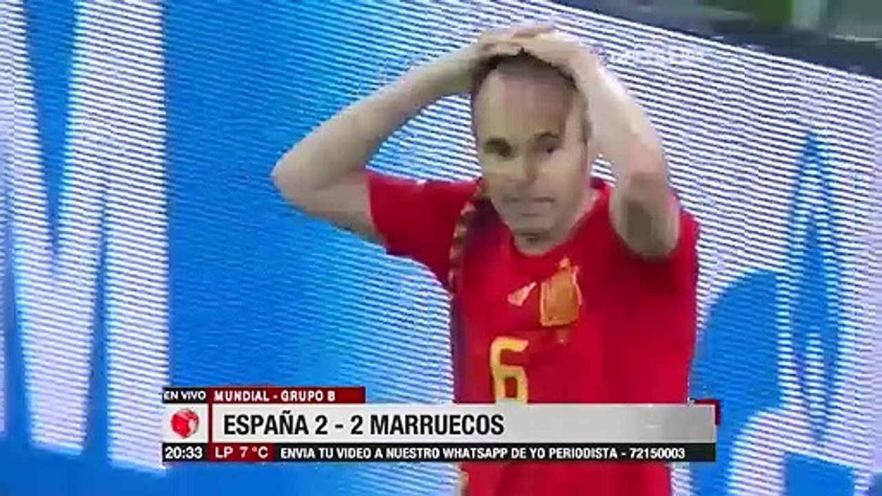 España Vs. Marruecos 2-2 Resumen y goles (Mundial Rusia 2018) 25 06 2018