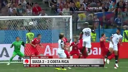 Suiza Vs. Costa Rica 2-2 Resumen y goles (Mundial Rusia 2018) 27 06 2018