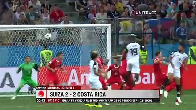 Suiza Vs. Costa Rica 2-2 Resumen y goles (Mundial Rusia 2018) 27 06 2018