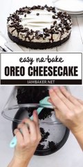 How to make Oreo cheesecake with out oven without baking