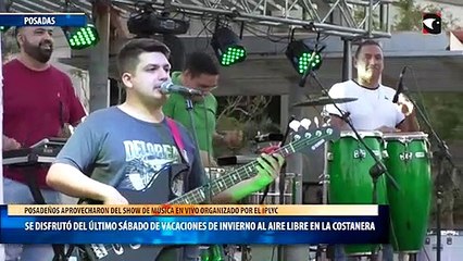 Se disfrutó del último sábado de vacaciones de invierno al aire libre en la costanera