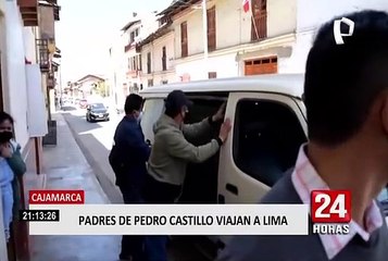 Cajamarca: los padres de Pedro Castillo viajan a Lima