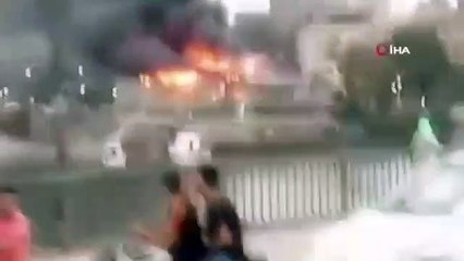 Nil Nehri’nde gemi alev alev yandı