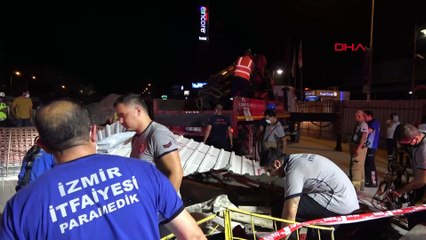 Otomobil metro inşaatına düştü: 1 ölü, 1 yaralı
