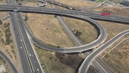 BAYRAM DÖNÜŞ TRAFİĞİNE HELİKOPTERLİ DENETİM