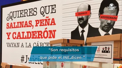 Mesas que promueven consulta, piden dejar datos personales