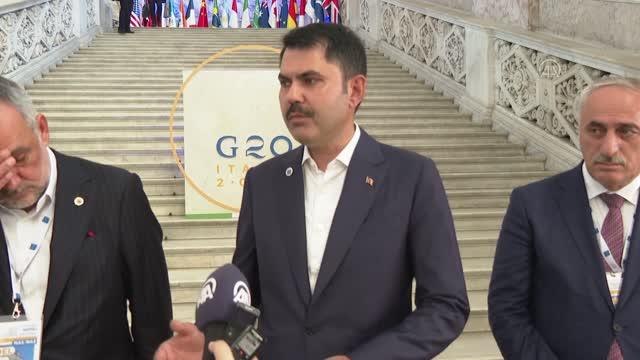 Çevre ve Şehircilik Bakanı Kurum, G20 Çevre Bakanları Toplantısı'nı AA'ya değerlendirdi (1)
