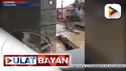 Télécharger la video: Ilang residente sa Brgy. Almacen, Bataan, inilikas dahil sa hanggang leeg na baha; ilang lugar sa Olongapo City, nakaranas din ng malawakang pagbaha; magkasintahan, itinuloy ang pagpapakasal sa kabila ng masamang panahon at lindol