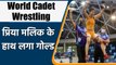 Wrestler Priya Malik won gold medal in वर्ल्ड कैडेट कुश्ती चैंपियनशिप | वनइंडिया हिंदी