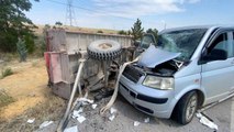 Son dakika haberleri | Minibüsün traktöre arkadan çarptığı kazada 7 kişi yaralandı