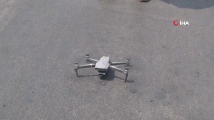 Maltepe'de drone destekli trafik denetimi