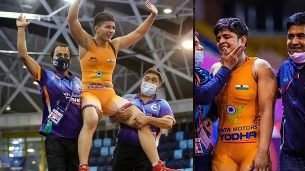 World Cadet Wrestling Championship : Priya Malik Clinches Gold For India | Oneindia Telugu