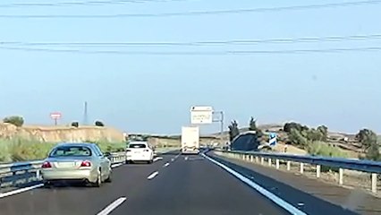 Un camionero conduce de forma temeraria en Badajoz