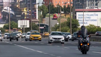 İSTANBUL - Helikopter destekli trafik denetimi yapıldı