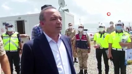 Vali Öner, trafik denetimine katıldı