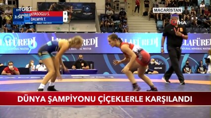 Dünya Şampiyonu Selvi İlyasoğlu Muğla'da Çiçeklerle Karşılandı
