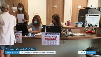 Covid-19 : en Corse, les vaccinations des jeunes sont menées en masse