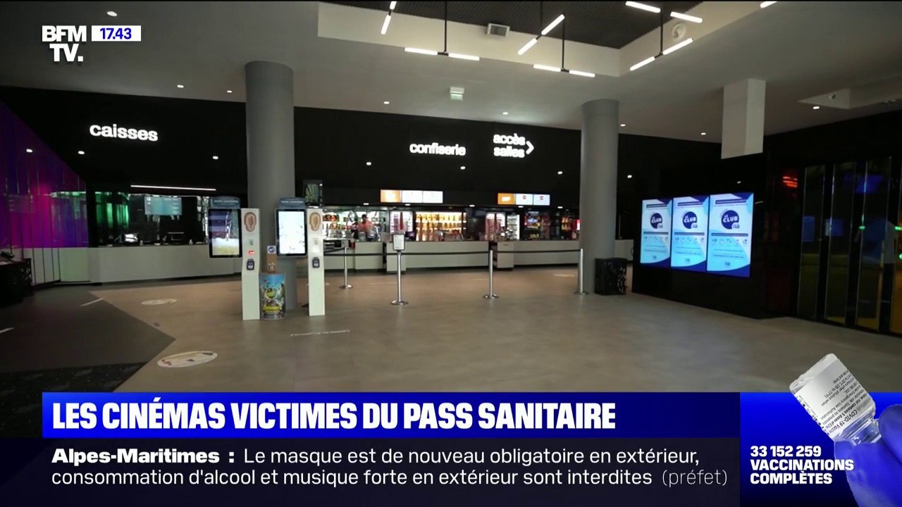 La fréquentation des cinémas dégringole depuis l'instauration du pass sanitaire