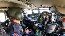 ERZURUM - Jandarma ekipleri Erzurum-Bingöl kara yolunda helikopterle denetim yaptı