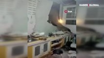 Tayland'da karnı acıkan fil, 1 ay sonra ikinci kez aynı evin mutfak duvarını kırdı
