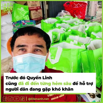 Quyền Linh hăng hái vác gạo làm từ thiện mùa dịch mặc trời mưa gió | Điện Ảnh Net