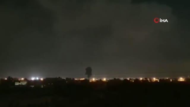 İsrail savaş uçakları Gazze'yi vurdu