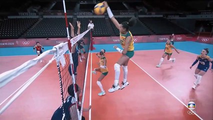 VÔLEI FEMININO :  3 BRASIL X 0 CORÉIA DO SUL - 25/07/2021