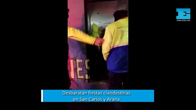 Desbaratan fiestas clandestinas en San Carlos y Arana