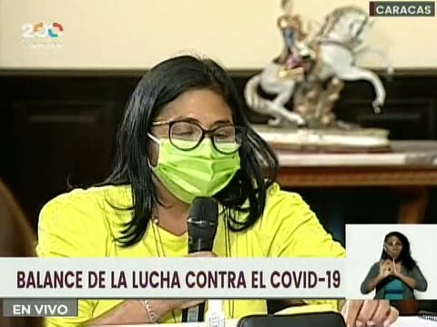 Delcy Rodríguez: Seguimos el Plan Masivo de Vacunación, listos para el inicio de clases presenciales