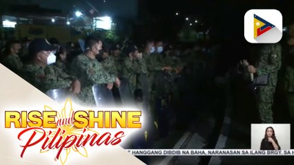 Ilang mga police outposts sa Batasan Road at Commonwealth Avenue, nakakalat