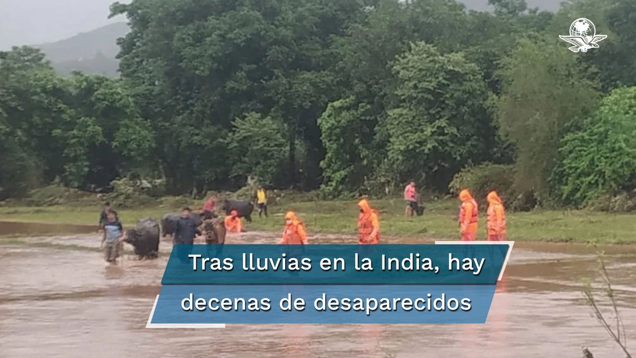 India busca sobrevivientes tras lluvias que dejaron más de 138 muertos
