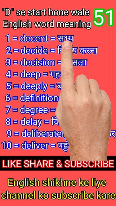 gyan_available_short_VDO_51. अँग्रेजी बोलना सीखें // English to Hindi daily use word meaning practice